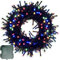Lichterkette Batterie 200LEDs 20m LED Lichterkette Außen und Innen mit Timer, 9 Modi Lichterketten Batteriebetrieben für Weihnachten, Garten, Partys, Grünes Kabel Wasserdichte, Bunt