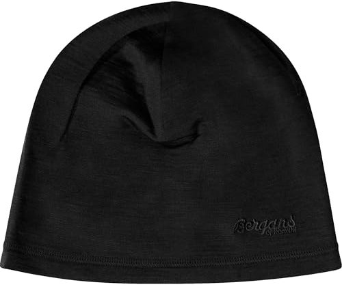Bergans Unisex Wool Mütze, Black, 56