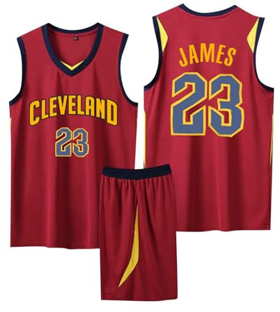 ABRTJCL Completo Basket Uomo/Ragazzo, Canotte Allenamento Basket Uomo/Ragazzo, Canottiera da Basket Uomo/Ragazzo, Maglia da Basket e Pantaloncini Uomo/Ragazzo Rosso 5XL