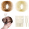 20 Stück Unsichtbare Haarnetze mit 50 U-Clips Wiederverwendbares Haarnetz Dutt Nylon Haarnetz zum Schlafen Bun Netz für Damen