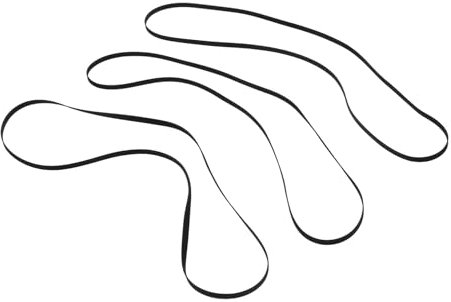 jojofuny 3piezas Cinturón De Tocadiscos Correas De Goma Duraderas para Fonógrafo Correa De Repuesto De Goma Accesorio para Fonógrafo para Reparación De Tocadiscos