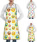 ZHIFU Eulenschürze mit Taschen, Geschenk für Eulenliebhaber, Unisex, wasserdichte Schürze zum Kochen, Gartenarbeit, Backen, Koch, Eule, niedlich, bunt, Einheitsgröße