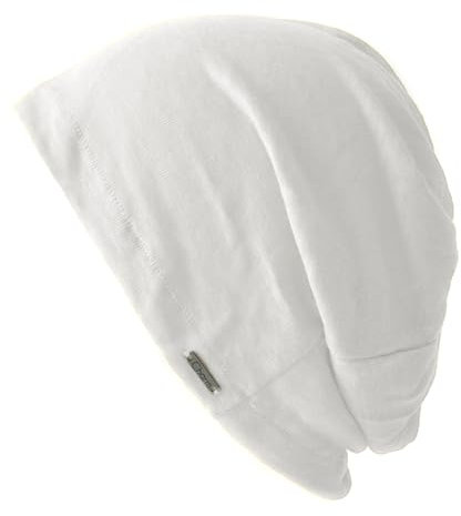 CHARM Leinen Beanie Sommer Mütze - Damen Aus Japan Hut Strick Dünn Leichte Weiß