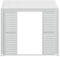 Hespéride - Persienne Coulissante pour Pergola Bioclimatique Evora Blanche pour Grand Modèle 1/3 Côté L 236,5 x H 279 cm Lames Amovibles