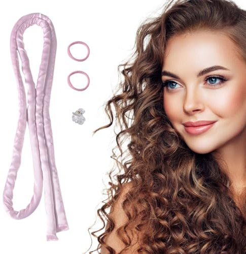Heizloses kleines Lockenstangen Stangen Stirnband, Neu Rutschfest Heatless Curls, Locken Ohne Hitze, Hair Curler DIY Haare Lockenband Frisurenset für Langes Mittleres Haar