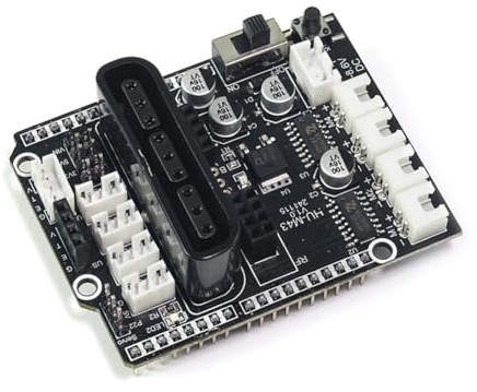 Koolenry Smart Car 4-Way Motor Expansion Board 4-Channel Motor Driver Expansion Module 4WD Motor Control DIY Kit