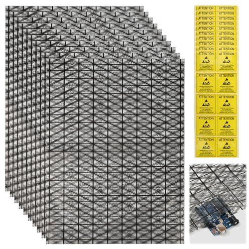 großen antistatischen Taschen mit antistatischem Aufkleber, 30 * 40 cm offene ESD Taschen für Motherboards, Grafikkarten und Festplatten, Hohe Qualität für maximalen Schutz, Large Antistatic (20 Pcs)