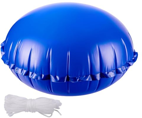 SVCEQZE Pool Cover Pillow - Inflatable Pillow for Pool,4x4Ft Anti-freeze with Rope Air Balloon for Water Support Ice Balance Backyard Swimming Tank Cover Ground Cold Weather