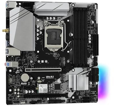 scheda madre Scheda madre Fit For ASRock B460M PRO4/AC LGA 1200 Supporta CPU Intel i9-10900KF i7-10700K i5-10600 di decima generazione 4xDDR4 128 GB HDMI 2xM.2 mATX