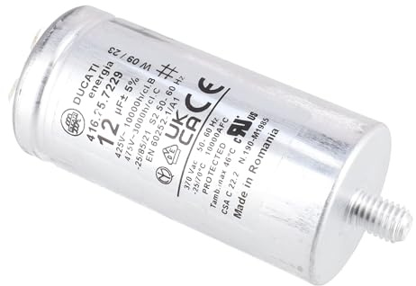 sparefixd Suitable for Hoover Tumble Dryer Run Capacitor 12uF Check FITS List Below