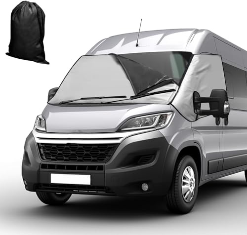WENINETIES 1 Set Frontscheibenabdeckung für FIAT Ducato, Thermomatte Wohnmobil Fahrerhaus Isolierung Verdunkelung Sonnenschutz Frostschutz Cover