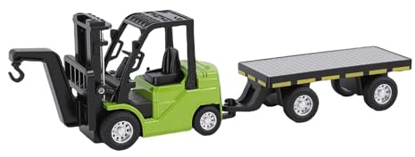 Alomejor Mini Carrello Elevatore RC in Scala 1:64 con Carrello Elevatore Controllato da APP Bluetooth Rotazione a 360 Gradi Guida Multidirezionale per Riproduzione e Visualizzazione (GREEN)