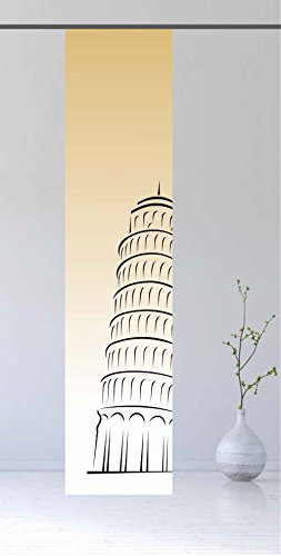 gardinen-for-life Flächenvorhang Pisa Gold - Schiebevorhang, Gr.60x245 cm