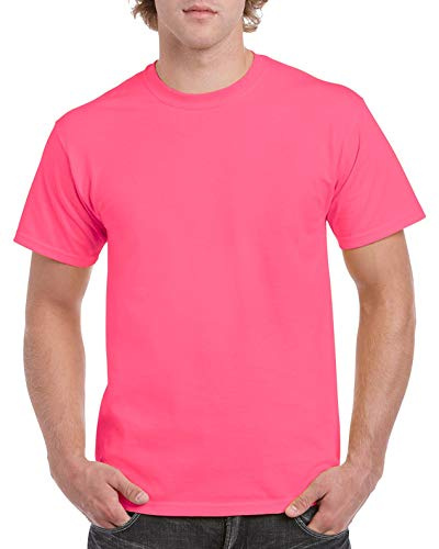 Gildan Blank T-Shirt - Unisex Style 5000 Adult - Pink - XL