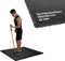 Vivol Fitness Bodenschutzmatte 100x100 cm Schwarz - 20mm Dicke - Feinkörnig - 3 verschiedene Dicken - Gym Boden Matte für Fitnessgeräte - Indoor Fitnessboden