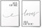 BLCKART Premium Poster Set All of Me Loves All of You | Stilvolle Poster Wohnzimmer Deko | ohne Rahmen (Love Duo, A3)