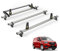 Van Guard Roof Rack for Vauxhall Combo 2018+ 3 Aluminium Roof Bars, Rear Ladder Roller with Loadstops [Note: Only Suitable for Models with Twin Rear Doors.] - UltiBar Plus - VG338-3/VGR-03