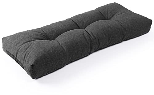 SUNROX rutschfeste Bankauflage mit Memory-Schaum, 107x 41x10 cm, Midnight–Lichtecht & wasserabweisend, langlebiges, extra Dickes Sitzkissen für Gartenbank/Gartenstuhl, Outdoor & Indoor Bankpolster