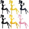 Daimay 12 Stück Topper Torten High Heel Cupcake Topper Dame Silhouette Acryl Kuchendekoration Kuchen Aufsatz Topper Tortenstecker Deko für Hochzeit Engagement Hochzeitsfeier Geburtstagsfeier