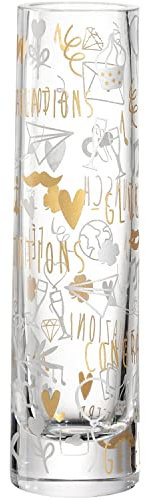 LEONARDO HOME Solifleurvase EMOZIONE 16,6 cm Glückwunsch, 022205, Glas