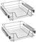 AufuN 4x Küchenschublade 50cm, Teleskopschublade Vollauszug Küchenschrank Schrankauszug Schlafzimmerschränke Belastbar Korbauszug Haushalt Küchenregal- 4 Stück,50cm