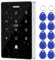 FusyTuly NFC RFID Tastiera di Controllo Accessi IP68 Impermeabile a Doppia Frequenza 125KHz / 13.56MHz Touch Password Keypad Access Controller Reader 10000 Utenti