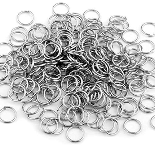 Bumdenuu 1000 x Silber Metall Jump Split Steckverbinder für Ringe, 8 mm