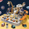 Mostop Car Race Track children Toys Car Adventure for 3 and up Years Old Boys Girls, Spaceship Puzzle Rail Track City Rescue Playset Magnet Toy Educational Learning Toddler Race Track with 3 Mini Cars