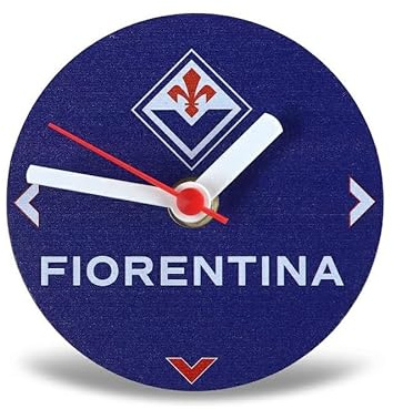 ACF FIORENTINA Orologio da Tavolo SCRIVANIA A Batteria Prodotto Ufficiale