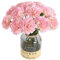 ICBOX Künstliche Nelken Blumen – 15 Stück rosa Seidenblumen mit Stielen für Heimdekoration, Hochzeit, Brautstrauß, Jahrestag, Geburtstag und Blumenarrangements