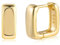 ALEXCRAFT 14K Eckige Creolen Gold Ohrringe Vergoldete Geschenk für Frauen Freundin Mama Mädchen