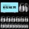 TOMICCA 510 Pièces Capsule Americaine Ongle, 15 Tailles Faux Ongles, Squoval Ultra Court Transparent Couverture Complète, Avec Valise De Rangement, Pose Americaine Capsule pour Diy Nail Art