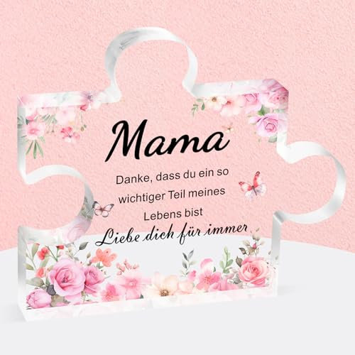 Weihnachtsgeschenke Mama, Mutter Geschenk, Muttertagsgeschenk, Mutter-Geburtstagsgeschenke, Geschenk für Mama zum Geburtstag, Mama Geschenk Weihnachten, Beste Mama Geschenk, Dekoratives Acrylblock