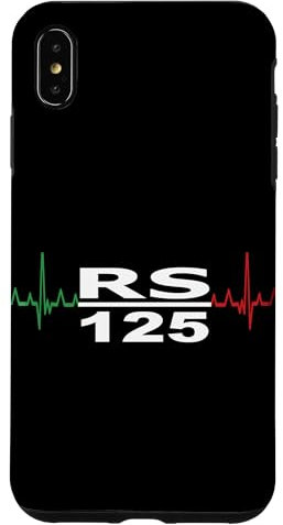 Hülle für iPhone XS Max Aprilia RS 125 Motorrad Racing Italien Fahne Herzschlag