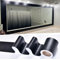 DESOMINOR Borde negro de 32.8 pies para papel pintado de grano de madera, extraíble, impermeable, marco de espejo de baño (negro, 3.94 pulgadas x 32.8 pies)