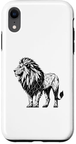 Hülle für iPhone XR Geometric Art Löwe Afrika Safari Zoo Löwen