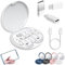 Humorous 9 in 1 Cable Case, 9 in 1 Cable Charger Case, USB Adapter Cable Conversion Storage Box, Multi USB Charging Adapter Cable Kit, for Work Outdoor Business Trip (White)