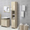 Iiaky Badezimmerschrank Sonoma-Eiche 30x30x183,5 cm Holzwerkstoff Schrank 30 cm Tief Midischrank Bad