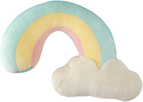 Kissen, Dekorationskissen, süße Sonne, Regenbogen, Wolke, kreatives Plüschkissen, Kinderzimmer, dekoratives Plüschkissen.(Rainbow)