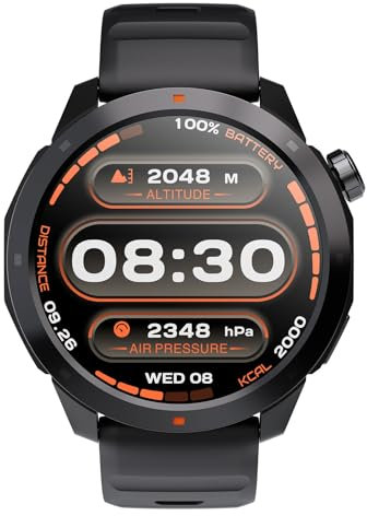 NORTH EDGE Herren Smart Watch GPS Bluetooth Talking Watch Fitness Tracker für Android und iPhone mit Blutsauerstoff Herzfrequenz Kalorie Monitor Uhr Höhe Barometer Kompass Sport