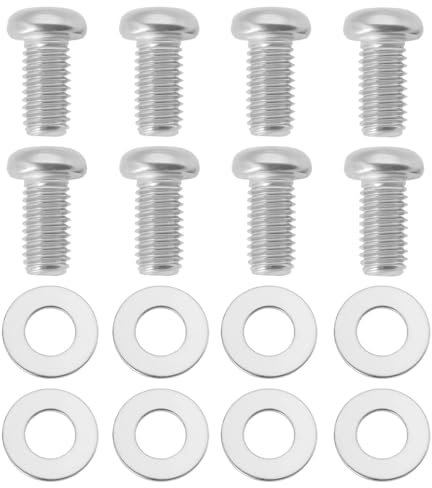 SG Store Set di 8 viti per staffa di montaggio a parete per TV, in acciaio inox 304, M8 x 16 mm, con kit di guarnizioni, bulloni per staffa TV, compatibili con Samsung BU8000 Crystal 4K