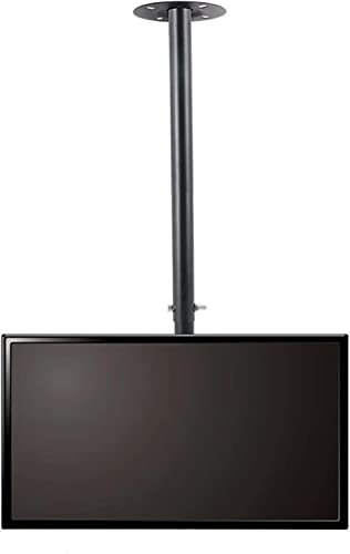 Soporte de techo para TV de 32 75 pulgadas, soporte telescópico giratorio inclinable, soporta hasta 155 libras, soporte de montaje de TV fácil de montar