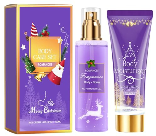 Bio Lavendel Bodylotion,Naturkosmetik Körperpflege Lotion mit Lavendel Parfüm Bodyspray,Bodylotion Damen,Natürliche Körperlotion zur Pflege von trockener Haut,Bio Geschenkset
