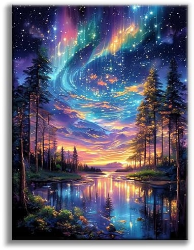 Diamond Painting Erwachsene Sternenhimmel, 5D Diamond Painting Bilder