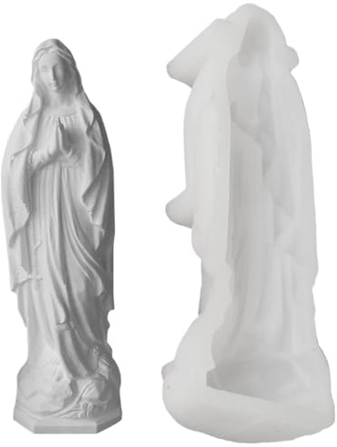 Stampo per - Stampo In Silicone A Forma Di Statua Religiosa Per Creazione,Attrezzi Per Creare Statuine Della Madonna Per Cioccolato Sapone Artigianato Regalini Festivi Arredamento Casa