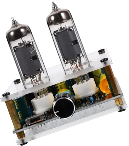 TOMETURE Vacuum Electron Tube Valve Preamp for Turntables Phono Preamp Valve with Speaker Audio Amplifier for Modern Home Decor