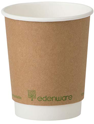 Edenware Compostable Double Wall Coffee Cup 8oz - 1x500
