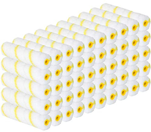 50 Piece 6-Inch 1/2 Nap Lot of 50 Covers Tool Mini Paint Roller