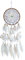 Saraswati Handgerfertigter Traumfänger Dreamcatcher Lotus Flower Leder 16cm mit Halbedelsteinen, 16x50cm