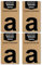 Basics von MDS Brand, 10cm Buchstaben Aufkleber, 4 Stück, Glänzend, Buchstaben zum aufkleben, Wetterfest klebebuchstaben (a, Schwarz)